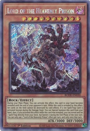 Lord of the Heavenly Prison - BODE-EN030 - Secret Rare 1st Edition