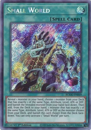 Small World - BODE-EN069 - Secret Rare 1st Edition