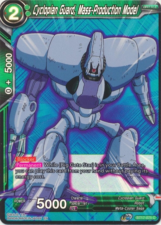 Cyclopian Guard, Mass-Production Model - BT17-075 - Common Foil