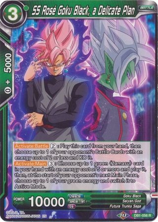 SS Ros\303\203\302\251 Goku Black, a Delicate Plan (Reprint) - DB1-056 - Rare