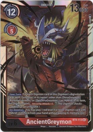 AncientGreymon - BT4-113 - Secret Rare