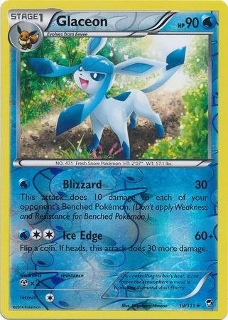 Glaceon - 19/111 - Rare Reverse Holo