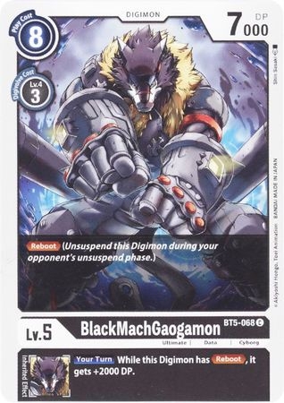 BlackMachGaogamon - BT5-068 - Common