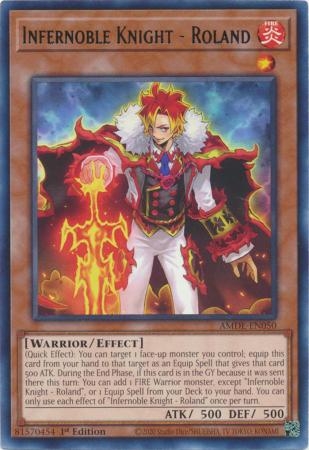 Infernoble Knight - Roland - AMDE-EN050 - Rare 1st Edition