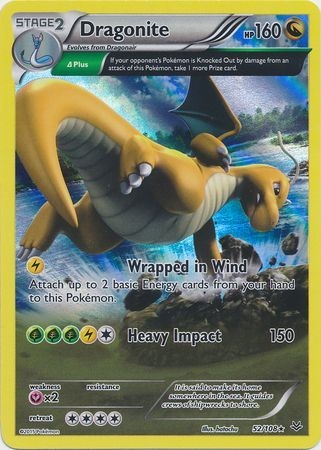 Dragonite - 52/108 - Holo Rare