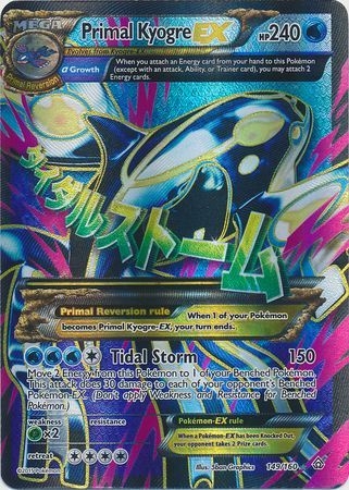 Primal Kyogre EX - 149/160 - Full Art Ultra Rare