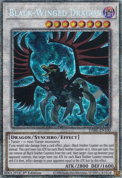 Black-Winged Dragon - DABL-EN100 - Starlight Rare 1st Edition