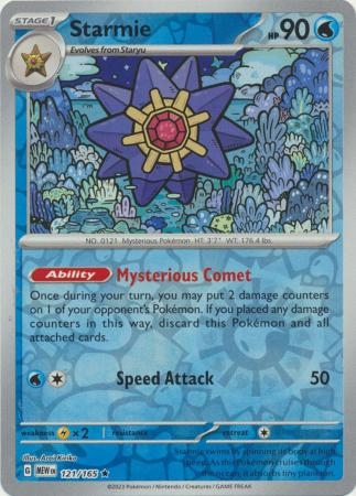 Starmie - 121/165 - Holo Rare Reverse Holo