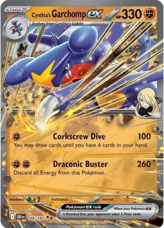 Cynthia's Garchomp ex - 104/182 - Double Rare