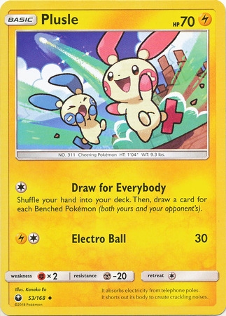 Plusle - 53/168 - Uncommon