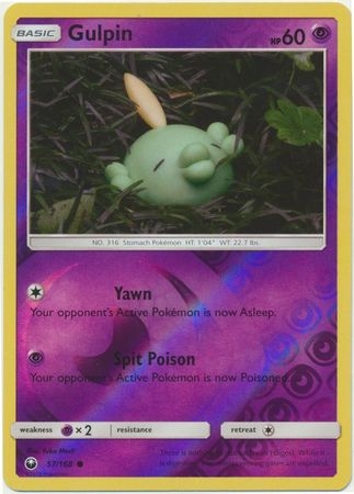 Gulpin - 57/168 - Common Reverse Holo