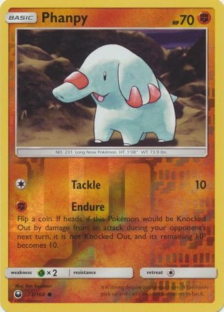 Phanpy - 72/168 - Common Reverse Holo