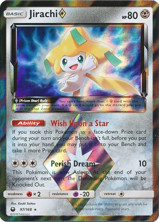 Jirachi Prism Star - 97/168 - Holo Rare