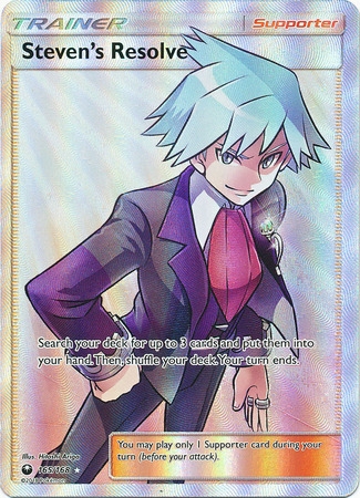 Steven's Resolve - 165/168 - Full Art Ultra Rare