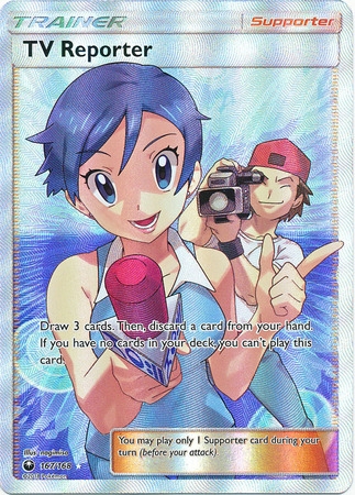 TV Reporter - 167/168 - Full Art Ultra Rare