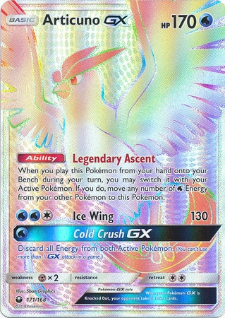 Articuno GX - 171/168 - Hyper Rare