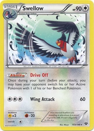 Swellow - 103/146 - Rare