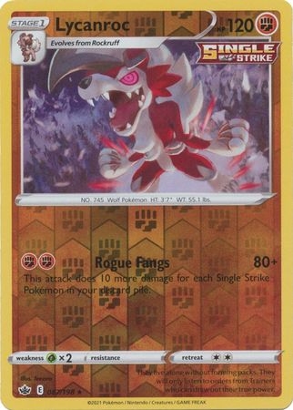 Lycanroc - 87/198 - Holo Rare Reverse Holo