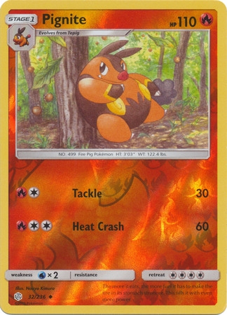 Pignite - 32/236 - Uncommon Reverse Holo