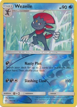 Weavile - 44/236 - Rare Reverse Holo