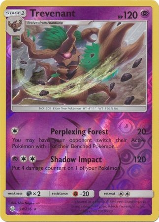 Trevenant - 94/236 - Rare Reverse Holo