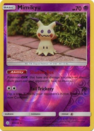 Mimikyu - 97/236 - Rare Reverse Holo