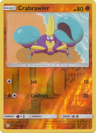 Crabrawler - 121/236 - Common Reverse Holo