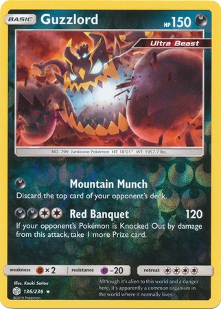 Guzzlord - 136/236 - Holo Rare Reverse Holo