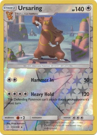 Ursaring - 172/236 - Rare Reverse Holo