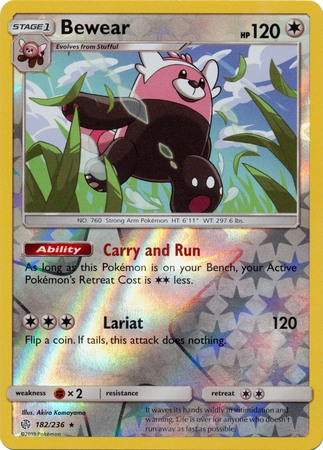 Bewear - 182/236 - Rare Reverse Holo