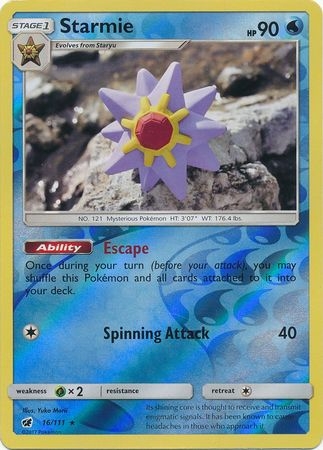 Starmie - 16/111 - Rare Reverse Holo