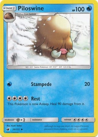 Piloswine - 20/111 - Uncommon