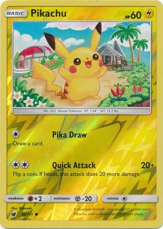 Pikachu - 30/111 - Common Reverse Holo