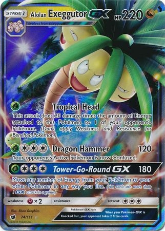 Alolan Exeggutor GX - 74/111 - Ultra Rare