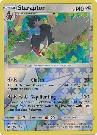 Staraptor - 83/111 - Rare Reverse Holo