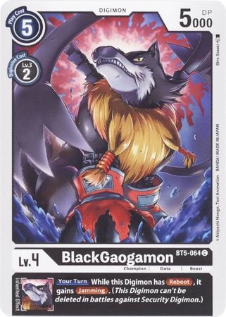 BlackGaogamon - BT5-064 - Common