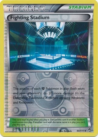 Fighting Stadium - 90/111 - Uncommon Reverse Holo