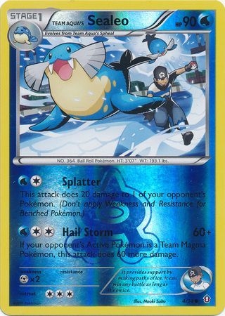 Team Aqua's Sealeo - 4/34 - Common Reverse Holo