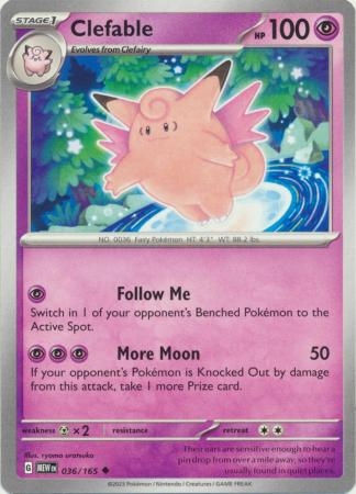 Clefable - 036/165 - Uncommon