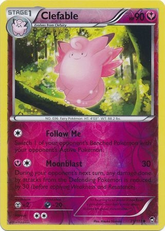 Clefable - 71/111 - Uncommon Reverse Holo