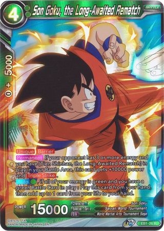 Son Goku, the Long-Awaited Rematch - EB1-26 - Rare Foil