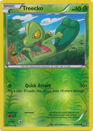 Treecko - 6/160 - Common - Reverse Holo