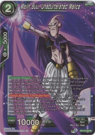 Majin Buu, Unadulterated Malice - BT14-082 - Rare Foil