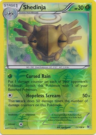 Shedinja - 11/108 - Rare Reverse Holo