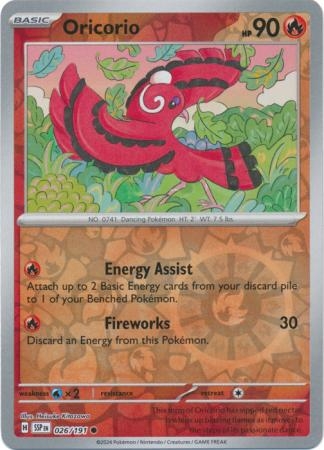 Oricorio - 026/191 - Common Reverse Holo