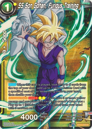 SS Son Gohan, Furious Training - BT17-095 - Rare Foil