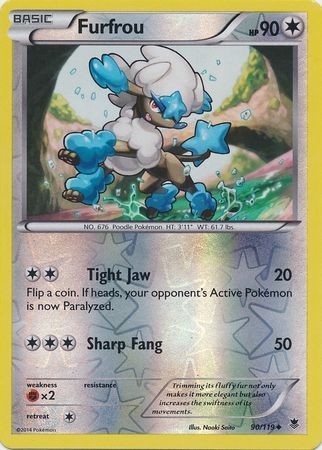 Furfrou - 90/119 - Uncommon Reverse Holo