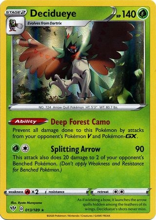 Decidueye - 013/189 - Holo Rare