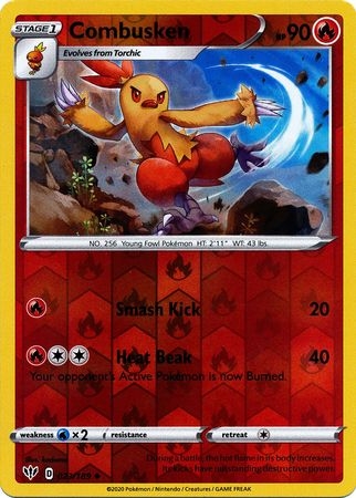 Combusken - 023/189 - Uncommon Reverse Holo
