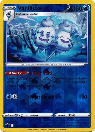 Vanilluxe - 047/189 - Rare Reverse Holo